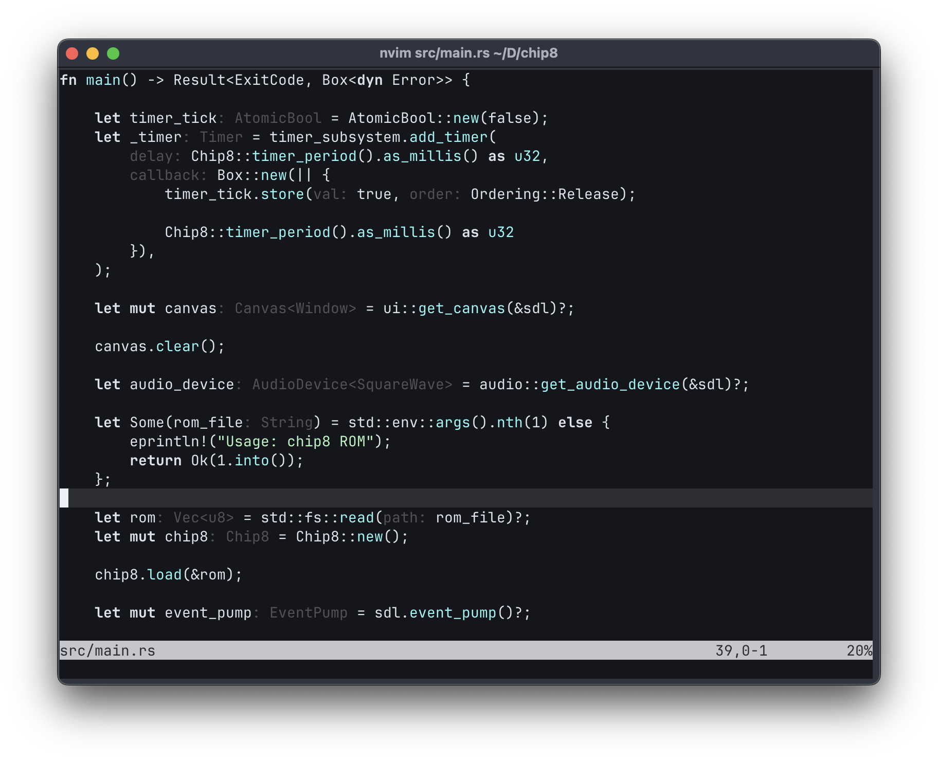 Screenshot of Nvim showing inlay hints